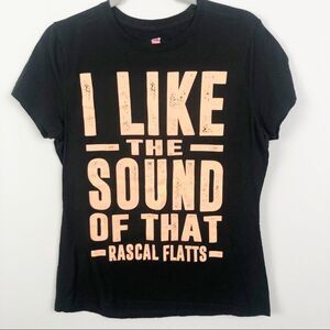 RASCAL FLATTS I Like the Sound of That Country Music Tee Women’s Size Medium